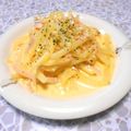 ＠迷子＠'s cooksnap of when they made 電子レンジで★ジャガボナーラ！.
