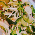 ☻'s cooksnap of when they made わかめ きゅうり かにかま 酢の物.