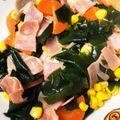 やえまりも's cooksnap of when they made わかめとベーコンの炒め物.