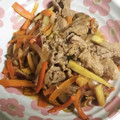 ☆yopipi's cooksnap of when they made 簡単☆焼肉のタレで豚小間とキノコの炒め物.