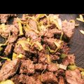 イギリスの水先案内人's cooksnap of when they made 鶏レバーとねぎのレモンにんにく炒め.