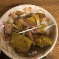 クックZ8J4H4☆'s cooksnap of when they made かぼちゃとベーコンのカレーチーズ炒め.