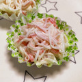 ３５９'s cooksnap of when they made お弁当に♪カニカマのわさびマヨ和え☆.