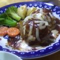 キンタさん's cooksnap of when they made お店の味☆肉汁たっぷりハンバーグ.