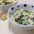 みかかめ's cooksnap of when they made ワカメとほうれん草のタマゴとじスープ.