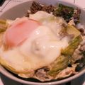 cotasmam's cooksnap of when they made あと一品☆春キャベツとミンチの巣籠り卵.