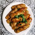 SUNMOONMOM's cooksnap of when they made 豚肉のお餅巻き.