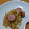 クック1L6OF8☆'s cooksnap of when they made 白菜とウィンナのコンソメ醤油炒め.