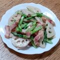 ポニーリボン's cooksnap of when they made ☆アスパラれんこんガーリックマヨ炒め☆.