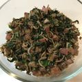 灘田kinuko's cooksnap of when they made 赤カブの葉の炒め物.