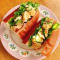 シルバニア's cooksnap of when they made おひとりさまのポテサラリメイクサンド.