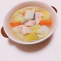 まあまま☆0403's cooksnap of when they made 鮭のポトフ♪簡単コンソメ.