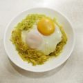 クック9BD0HE☆'s cooksnap of when they made 千切りキャベツ大量消費♪カレー巣ごもり卵.