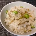 rockyosawa's cooksnap of when they made セロリ嫌いも克服☆じゃこ御飯.