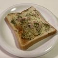 papikun's cooksnap of when they made 朝食・おやつに！青のりハムマヨトースト.