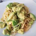 ふわふわ笑顔's cooksnap of when they made アボガド和風パスタ.
