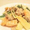 イエローバード's cooksnap of when they made 豚肉とじゃが芋の胡麻マヨ炒め＊レモン風味.