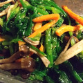 チャンさん's cooksnap of when they made レンジで♪ほうれん草ときのこのおひたし.