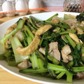 クックG5QUN9☆'s cooksnap of when they made 捨てたらもったいない！カブの葉炒め♪.