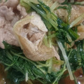 EZ_Y's cooksnap of when they made 豚肉とあげの水菜煮.