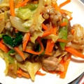 ユーロン's cooksnap of when they made 豚肉のオイスターマヨ野菜炒め.