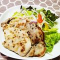 にゃんこかおる's cooksnap of when they made 豚ロースの揉むだけ簡単塩ガーリック焼き.