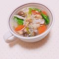 まあまま☆0403's cooksnap of when they made もち麦入り、色々野菜と豚肉の塩麹スープ.