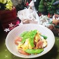 虹色♪︎ちゅーりっぷ's cooksnap of when they made スナップエンドウと卵のウインナーソテー.