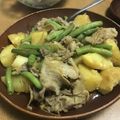 クロ８５'s cooksnap of when they made 牛肉とじゃがいもの炒め煮.