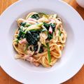 まぁちゃま☆'s cooksnap of when they made フィットチーネのカルボナーラ.