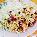 かわゆう1211's cooksnap of when they made もやしとたこのピリ辛和え.