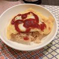 るい☆ゆい's cooksnap of when they made 炊飯器で炊くだけ！トマト缶でチキンライス.