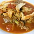 半熟王子's cooksnap of when they made 牛肉とキャベツのトマト煮.