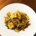 Nilmini's cooksnap of when they made ∮ゴーヤと豆腐のカレーオイスター✰炒め∮.