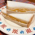 紫の薔薇と真珠。's cooksnap of when they made レンジで簡単！林檎のチーズクリームサンド.