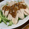 0720まま's cooksnap of when they made ゆで鶏のタレ　とり胸肉とりもも肉.