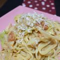 アカほっぺ's cooksnap of when they made 桜海老とキャベツのクリームパスタ.