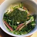 azbjbn's cooksnap of when they made きゅうり・みょうが・大葉とめかぶの箸休め.