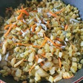 みゃじま's cooksnap of when they made かぶの葉の浅漬けとじゃこの炒め.