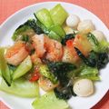 NAOばあさん's cooksnap of when they made 海老とチンゲン菜の簡単♪味覇炒め.