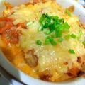 ユーロン's cooksnap of when they made あとは焼くだけ簡単豆腐のキムチグラタン.