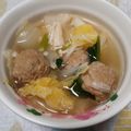 akoreana's cooksnap of when they made お味噌と塩麹で♪鰯のつみれ汁.