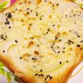 hitomi♪＊'s cooksnap of when they made 黒ごまチーズトースト！.