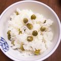 わこちゃん☻'s cooksnap of when they made 基本のえんどう豆ご飯✿.