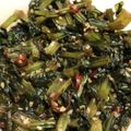 sacchiino's cooksnap of when they made カブの葉 炒め煮.