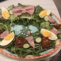 Aoponnn's cooksnap of when they made クリスマスに♪リース風サラダ①.