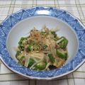 せがわたつゆみ's cooksnap of when they made 簡単♪おくらとえのきの和え物.