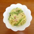 みめい's cooksnap of when they made アスパラとベーコンのカレークリームパスタ.