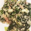 クック05N5RD☆'s cooksnap of when they made ほうれん草とベーコンの混ぜピラフ風.
