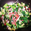 ♬あじさいのレシピ♬'s cooksnap of when they made 小松菜とカニカマの卵の炒め物.